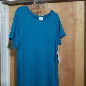 Lularoe Solid dark teal Carly dress size sm